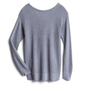 Market & Spruce Gray Twist Back Sweater Size XL